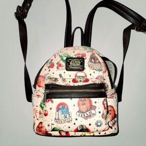 Preloved Loungefly Star Wars Tattoo AOP Mini Backpack.